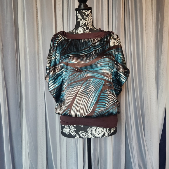 Blouse Fleurie Jaune Charlotte Russe - Taille M - Femme - Excellent état